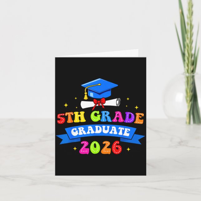 Carte diplômé de 5e année 2026 promotion 2026 (Devant)