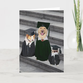Carte Diplôme de chien drôle/mignon