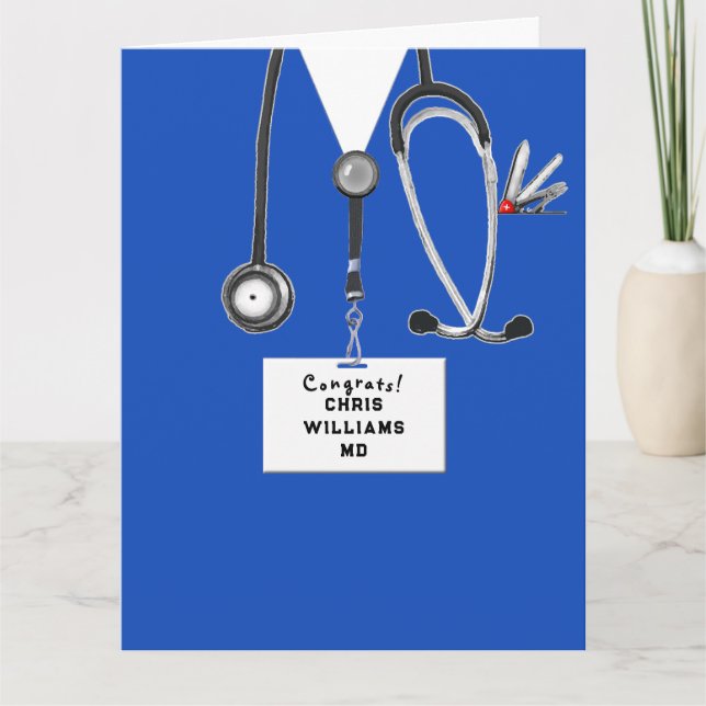 Carte Diplôme de docteur de l'école de médecine (Devant)