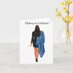 Carte Diplôme de droit chic personnalisé