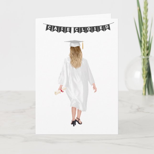 Carte Diplôme de droit chic personnalisé (Devant)