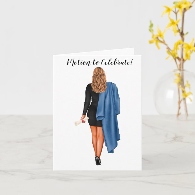 Carte Diplôme de droit chic personnalisé (Fleur jaune)