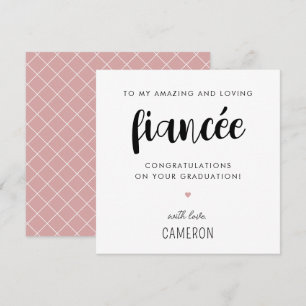 Carte Diplôme de Fiancée sur mesure moderne et mignonne
