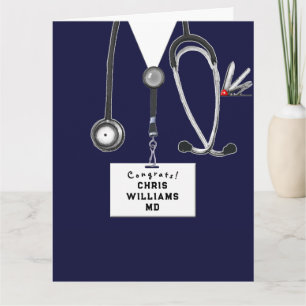 Carte Diplôme de fin d'études de médecine