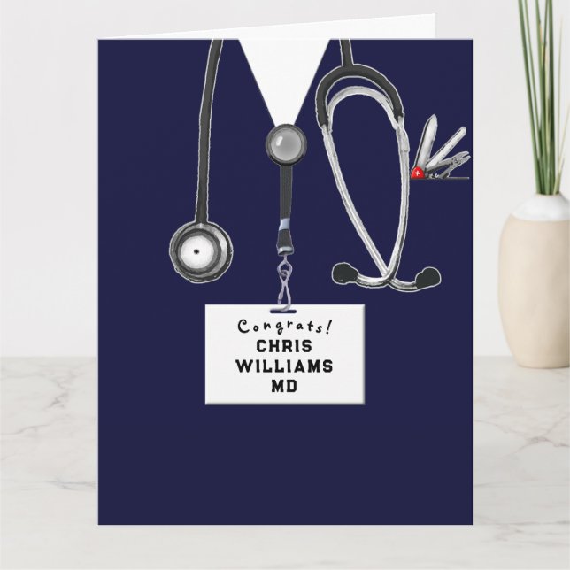Carte Diplôme de fin d'études de médecine (Devant)