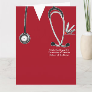 Carte Diplôme de fin d'études de médecine
