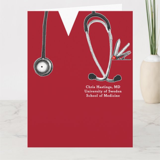 Carte Diplôme de fin d'études de médecine (Devant)