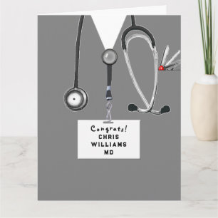 Carte Diplôme de fin d'études de médecine