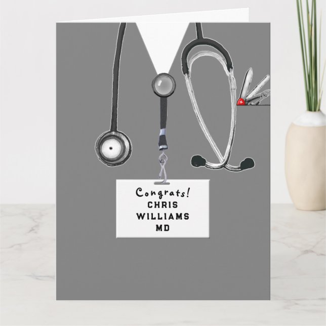 Carte Diplôme de fin d'études de médecine (Devant)