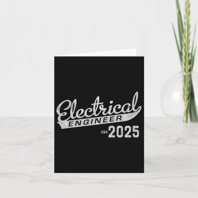 Carte Diplôme de génie électrique 2025 (Devant)