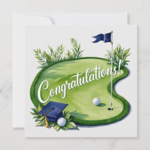 Carte Diplôme de golf Félicitations pour avoir mis vert