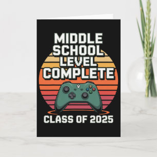 Carte Diplômé de joueur drôle Cl de 2025 Style Rétro Enf