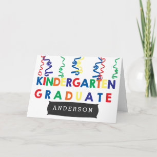 Carte Diplômé de la maternelle colorée