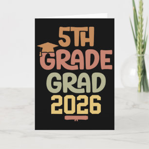 Carte Diplômé de l'école élémentaire 5e année Cl 2026
