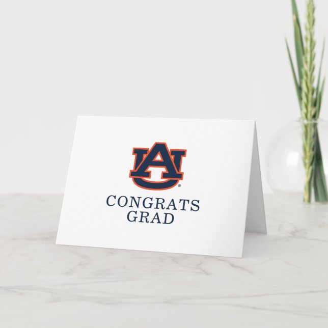 Carte Diplôme de l'Université d'Auburn | Auburn Tigers (Devant)