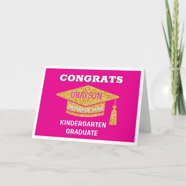 Carte Diplômé de maternelle Félicitations (Devant)