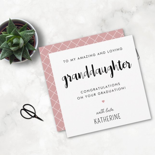 Carte Diplôme de petite-fille moderne et mignonne (Créateur téléchargé)