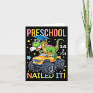 Carte Diplôme D'Études Préscolaire Cl De 2025 Dinosaure 