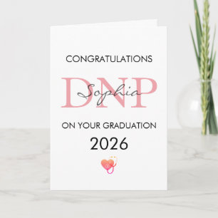 Carte Diplômé DNP Nom Personnalisé Promotion 2026