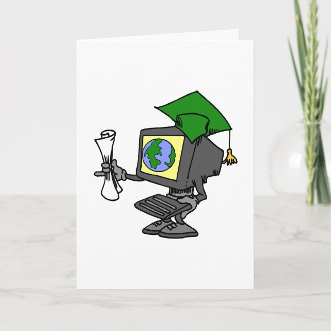 Carte Diplômé d'ordinateur (Devant)