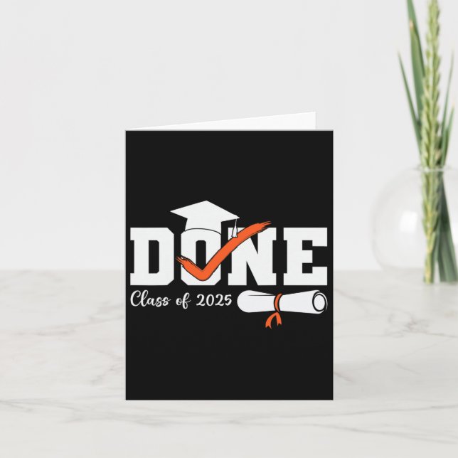 Carte Diplômé du lycée promotion 2025 (Devant)