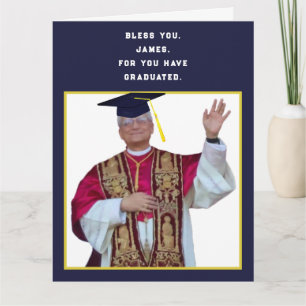 Carte Diplôme d'une école catholique drôle