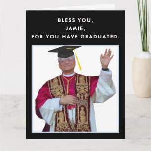 Carte Diplôme d'une école catholique drôle