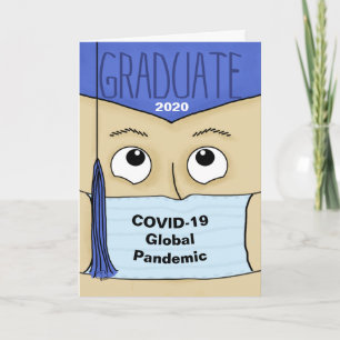 Carte Diplômé en 2020 au cours de la 19e année du COVID