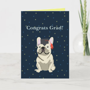 Carte Diplôme, Félicitations au diplômé ! Bouledogue fra