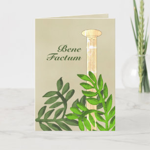 Carte Diplôme latin