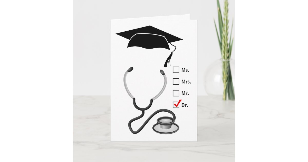 Carte Diplome Medicale Felicitations Au Nouveau Docteur Zazzle Fr