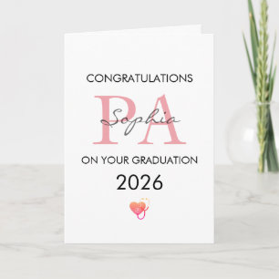 Carte Diplôme personnalisé de PA Nom Promotion 2026