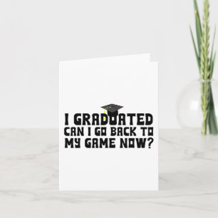 Carte Diplômé Puis-je revenir à mon jeu maintenant Diplô