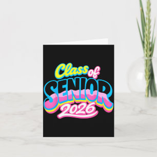 Carte Diplômé Senior 2026 Enfants Diplômés Drôle