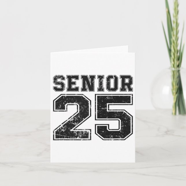 Carte Diplômé senior de la promotion 2025  (Devant)