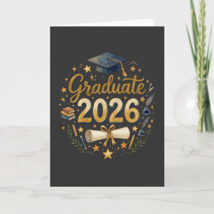 Carte Diplômé sur mesure de la promotion 2026 Famille pe