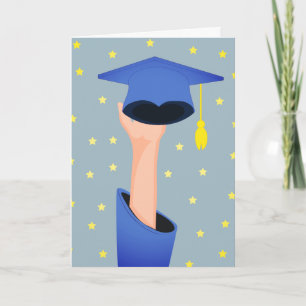 Carte Diplômé Titulaire D'Un Casquette De Diplôme Avec É