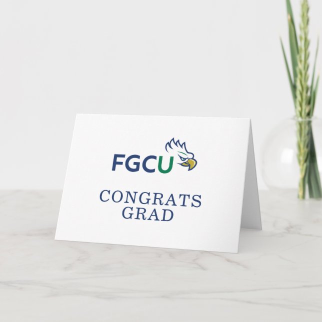 Carte Diplômés de l'Université de la côte du golfe de Fl (Devant)