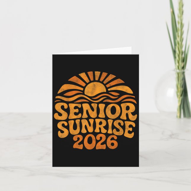 Carte Diplômés de Senior Sunrise 2026 de Cl  (Devant)