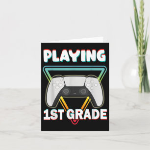 Carte Dire Drôle 1ère Année Retour À L'École Vidéo Jeu B