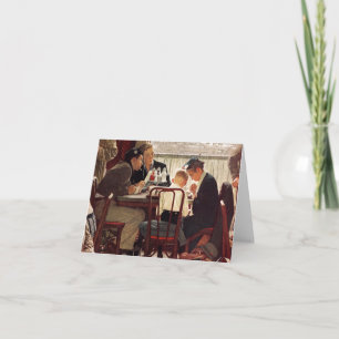 Carte Dire la grâce par Norman Rockwell