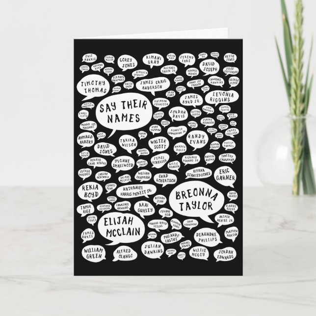 Carte dire leurs noms (Devant)