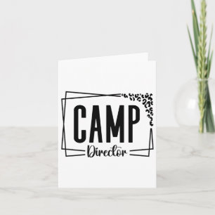 Carte Directeur De Camp Conseiller Drôle Conception De C