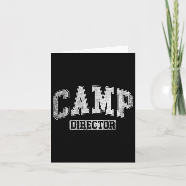 Carte Directeur De Camp Conseiller Drôle Conception De C (Devant)