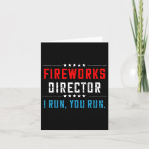 Carte Directeur de Feu d'Artifice du 4 Juillet Je Couris