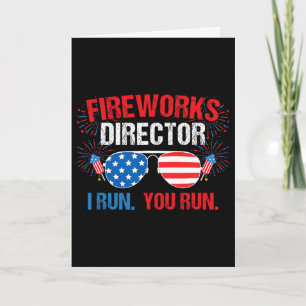 Carte Directeur de Feux d'Artifice Je cours. Vous courez