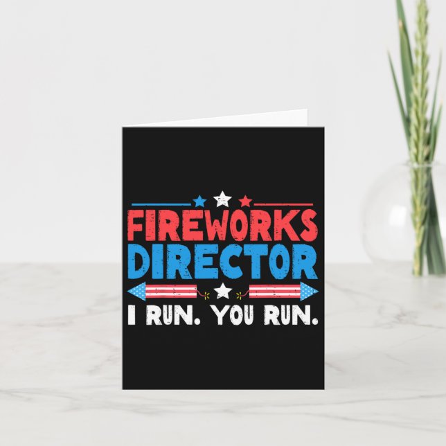 Carte Directeur de Feux d'Artifice Je Vous Fais Courir l (Devant)