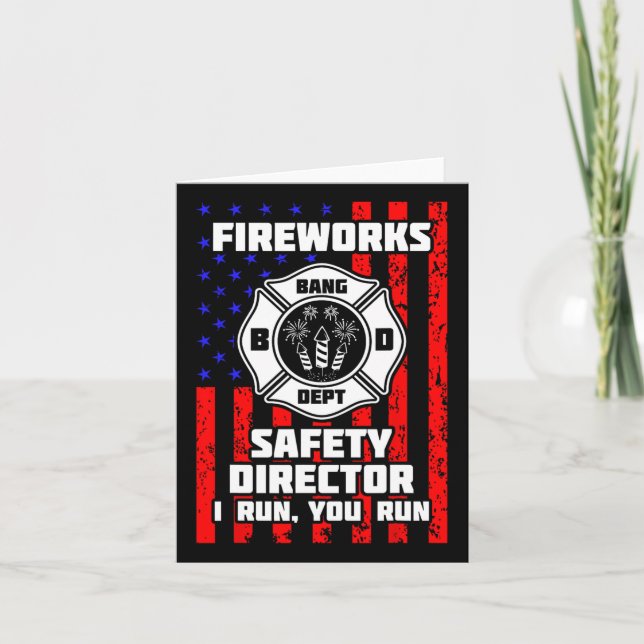 Carte Directeur de Firework Technicien Je Vous Exécute 4 (Devant)