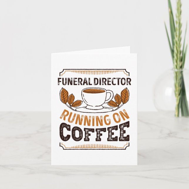 Carte Directeur funéraire en fonction sur Café Café Café (Devant)