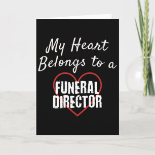 Carte Directeur Funéraire Mon Cœur Appartient À L'amour 